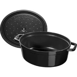 Staub Cocotte Ovale - 31 Cm, Nera Lucida 9 Staub Cocotte Ovale - 31 Cm, Nera Lucida -Staub Shop 40510 639 0 4
