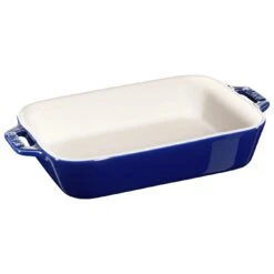 Staub Pirofila Rettangolare - 20 X 16 Cm, Blu Scuro