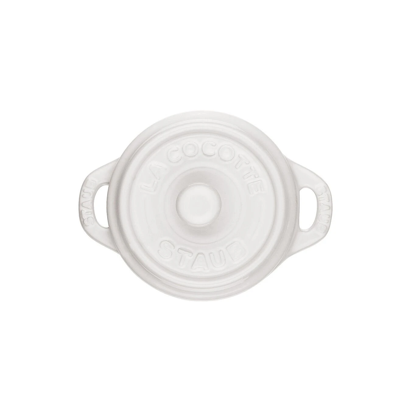 Staub Mini Cocotte Rotonda - 10 Cm, Bianco Puro 3 Staub Mini Cocotte Rotonda - 10 Cm, Bianco Puro - immagine 3