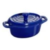 Staub Mini Cocotte Ovale - 10 Cm, Blu Scuro