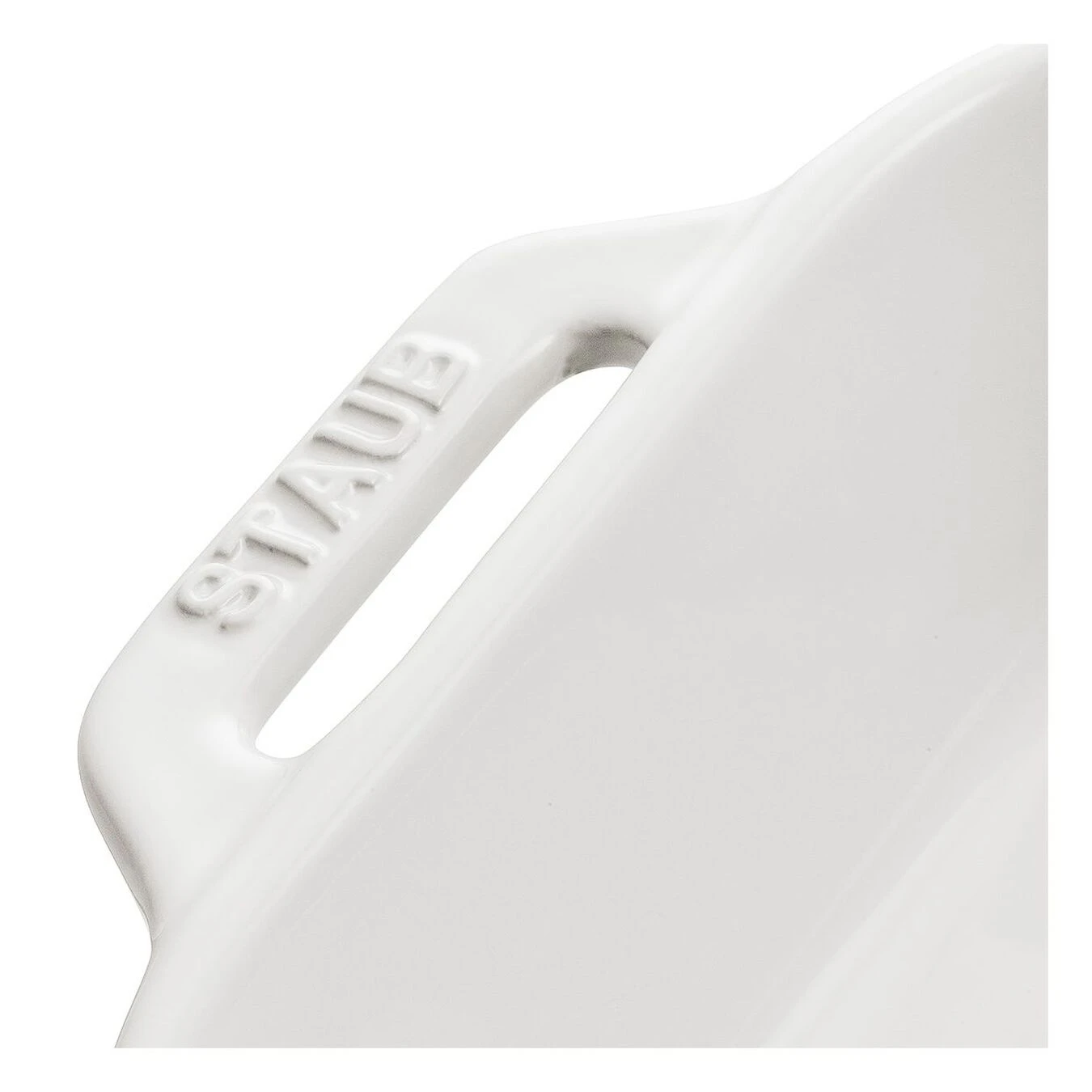 Staub Pirofila Rettangolare - 34 X 24 Cm, Colore Bianco Puro 2 Staub Pirofila Rettangolare - 34 X 24 Cm, Colore Bianco Puro - immagine 2