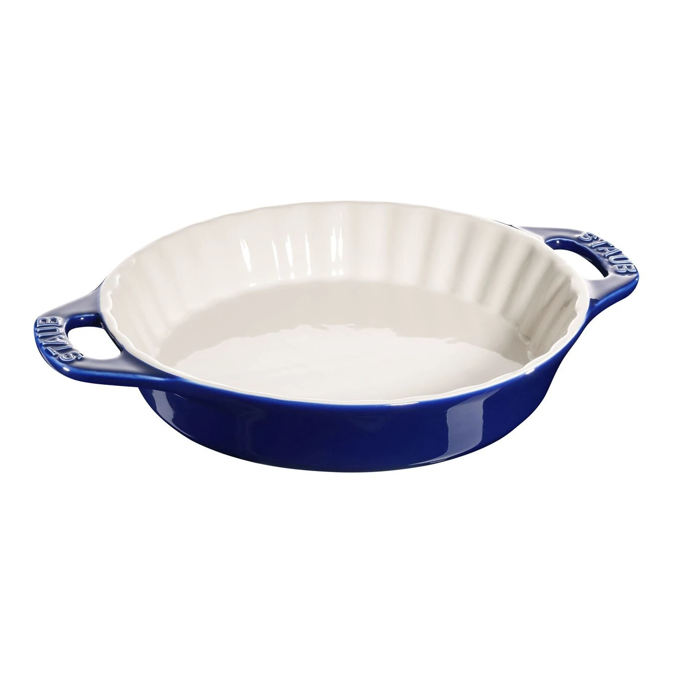 Staub Tortiera Rotonda - 24 Cm, Blu Scuro 1 Staub Tortiera Rotonda - 24 Cm, Blu Scuro