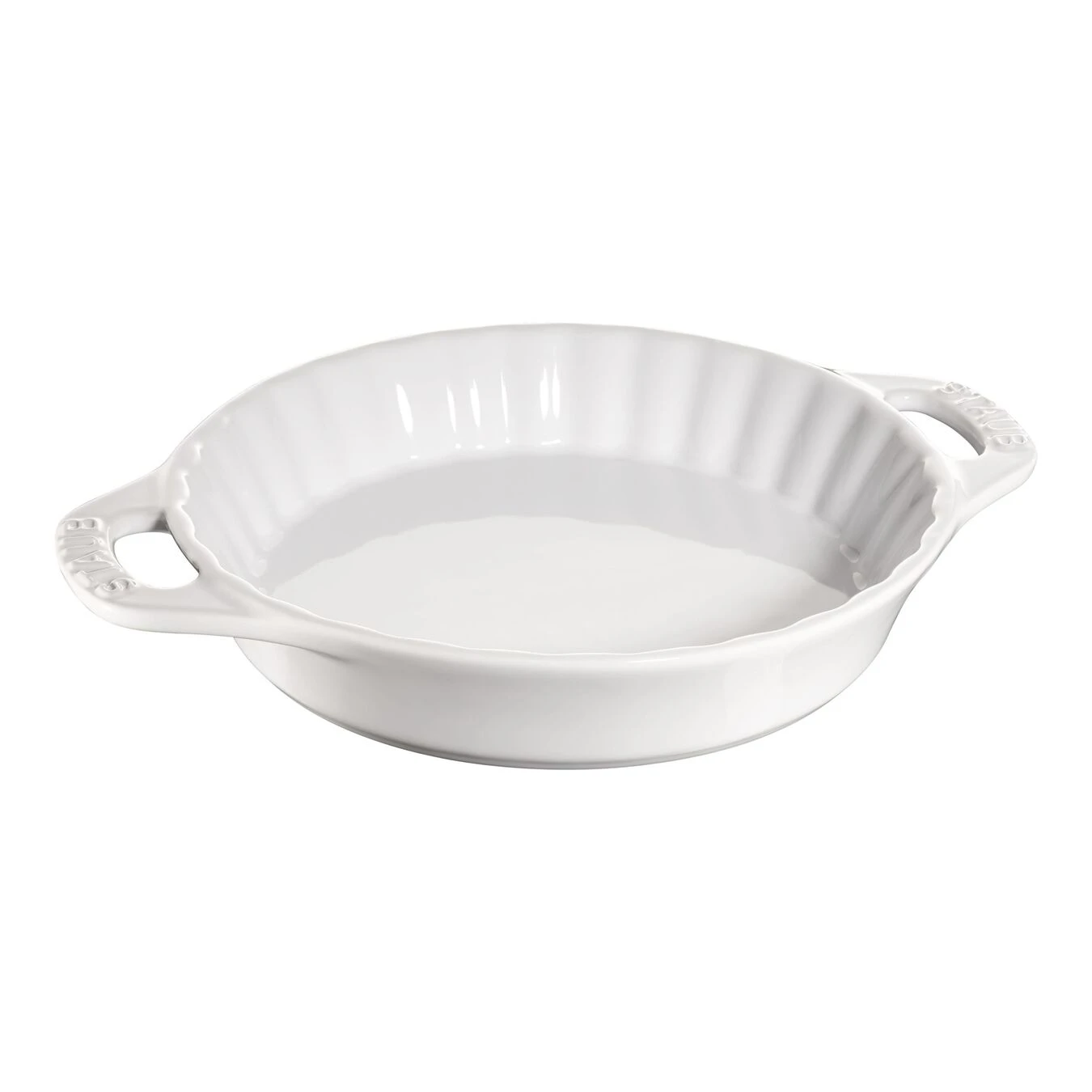 Staub Tortiera Rotonda - 24 Cm, Bianco Puro 1 Staub Tortiera Rotonda - 24 Cm, Bianco Puro