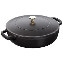Staub Tegame Chistera Rotondo - 28 Cm, Nero