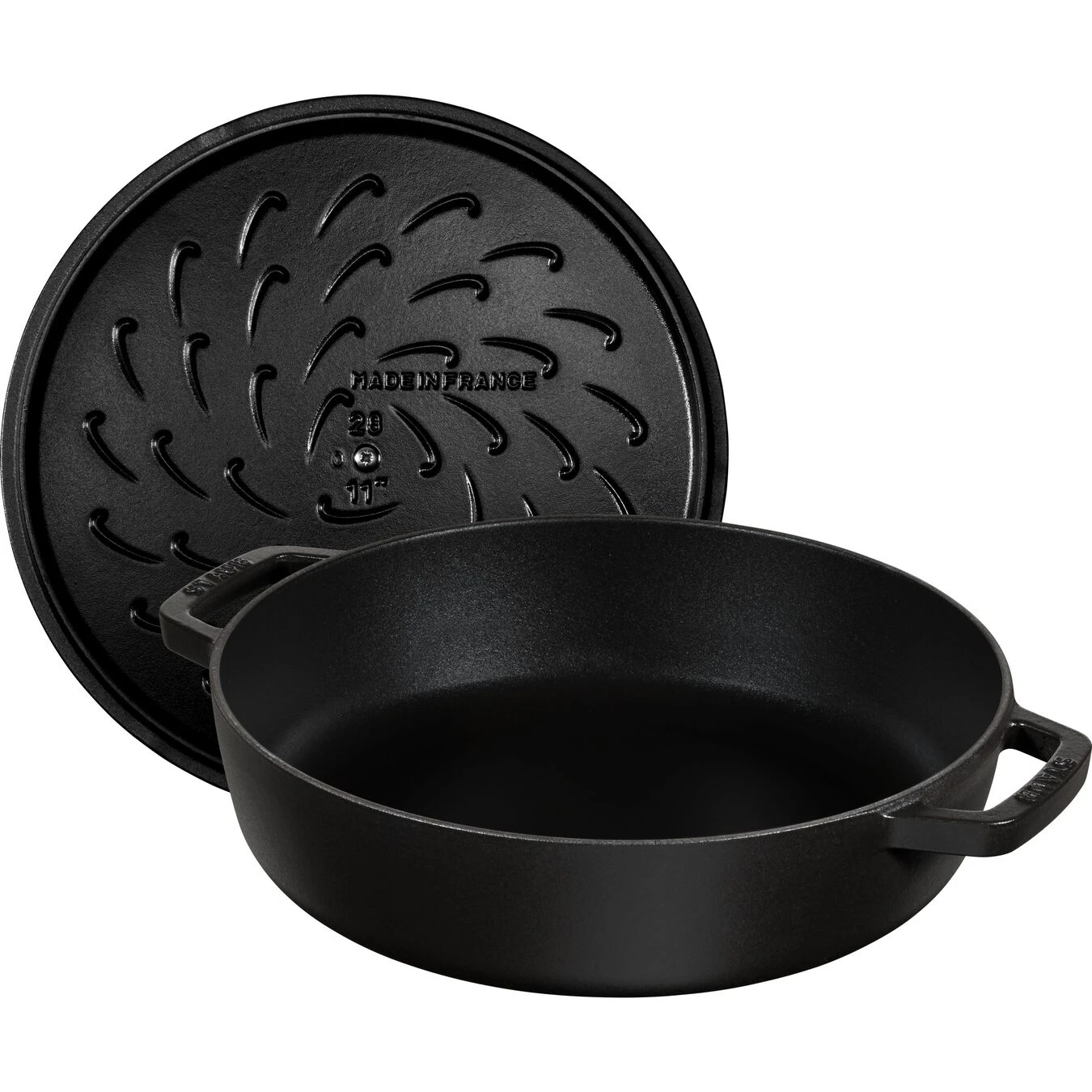 Staub Tegame Chistera Rotondo - 24 Cm, Nero 6 Staub Tegame Chistera Rotondo - 24 Cm, Nero - immagine 6