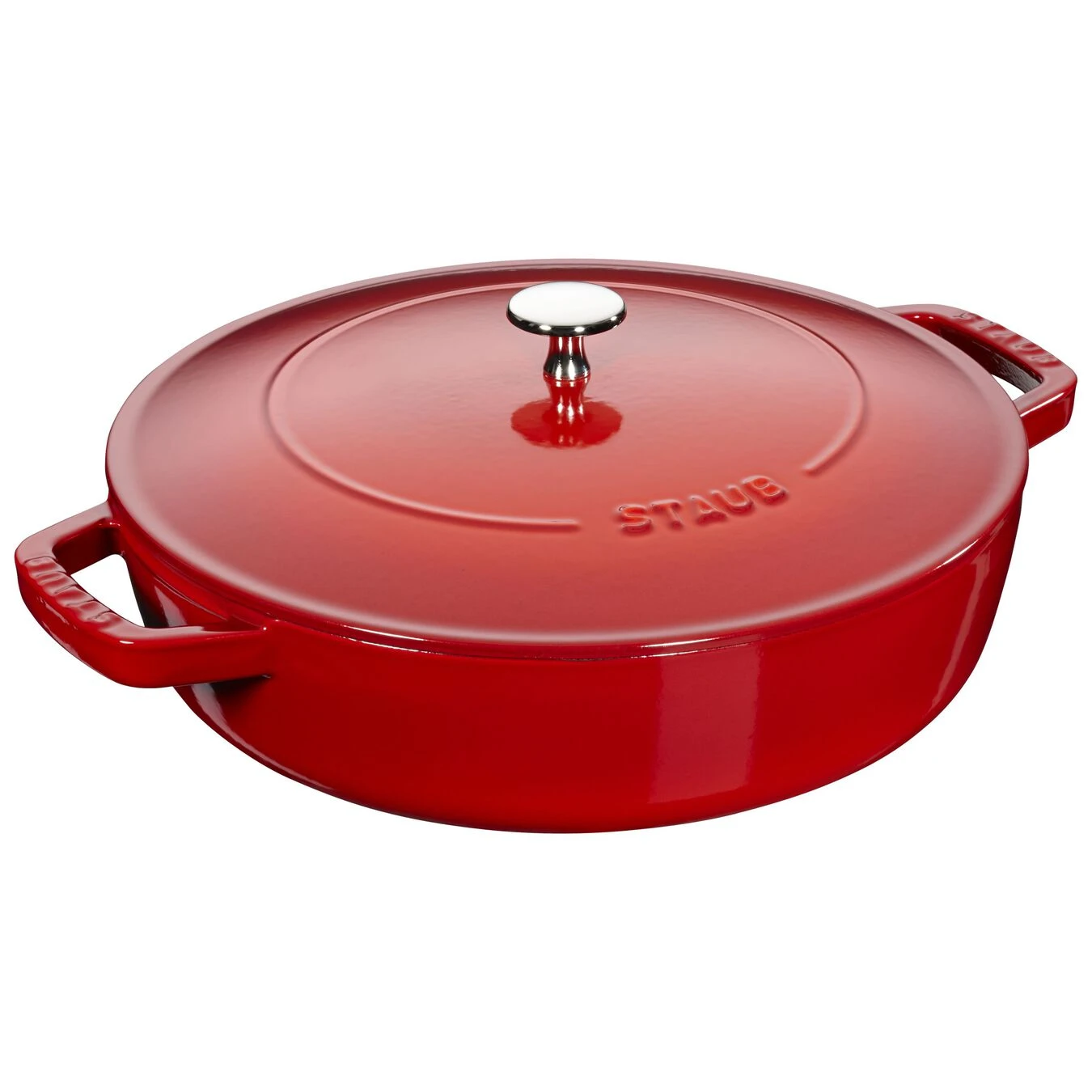 Staub Tegame Chistera Rotondo - 28 Cm, Ciliegia 1 Staub Tegame Chistera Rotondo - 28 Cm, Ciliegia