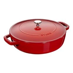 Staub Tegame Chistera Rotondo - 24 Cm, Ciliegia