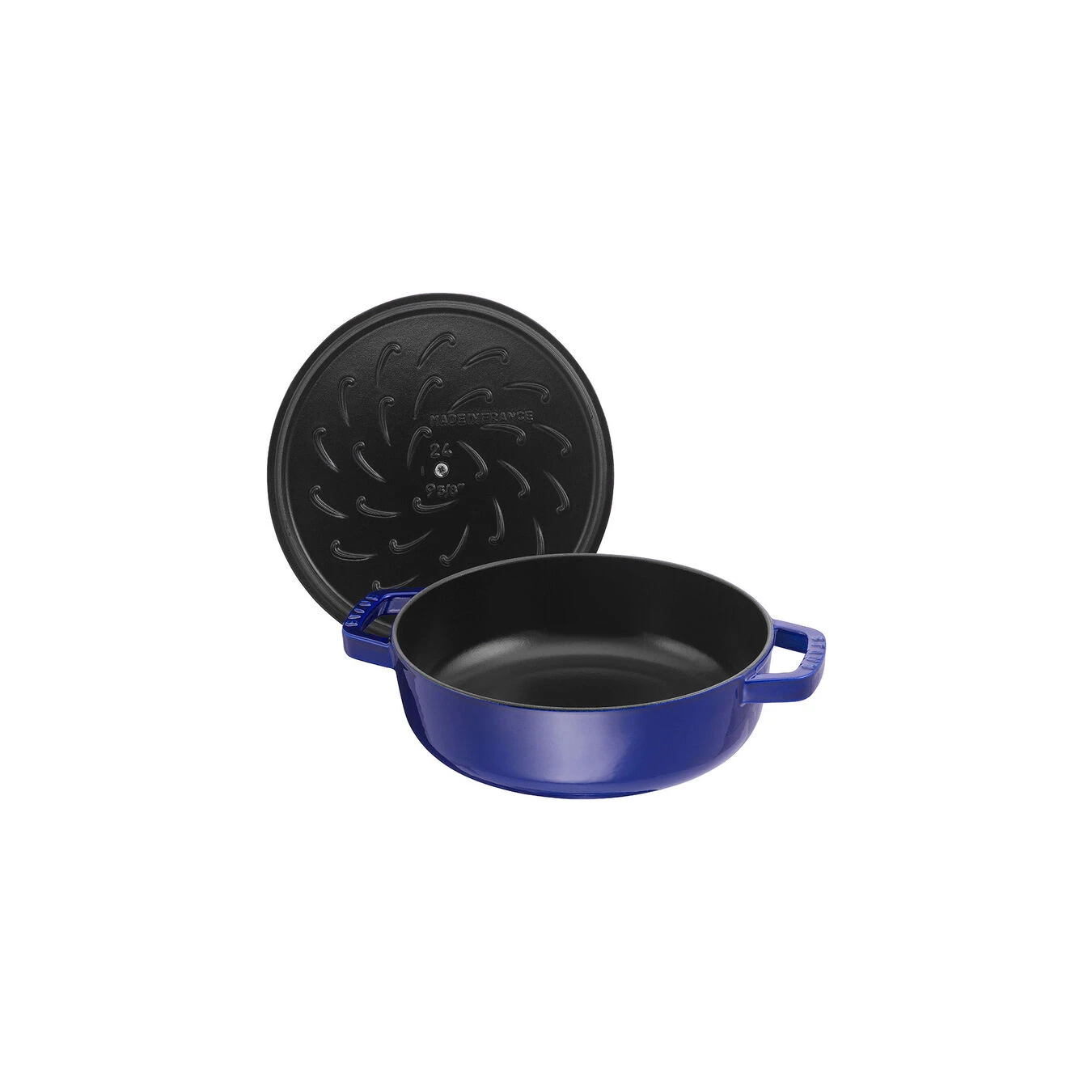 Staub Tegame Chistera Rotondo - 24 Cm, Blu Scuro 2 Staub Tegame Chistera Rotondo - 24 Cm, Blu Scuro - immagine 2