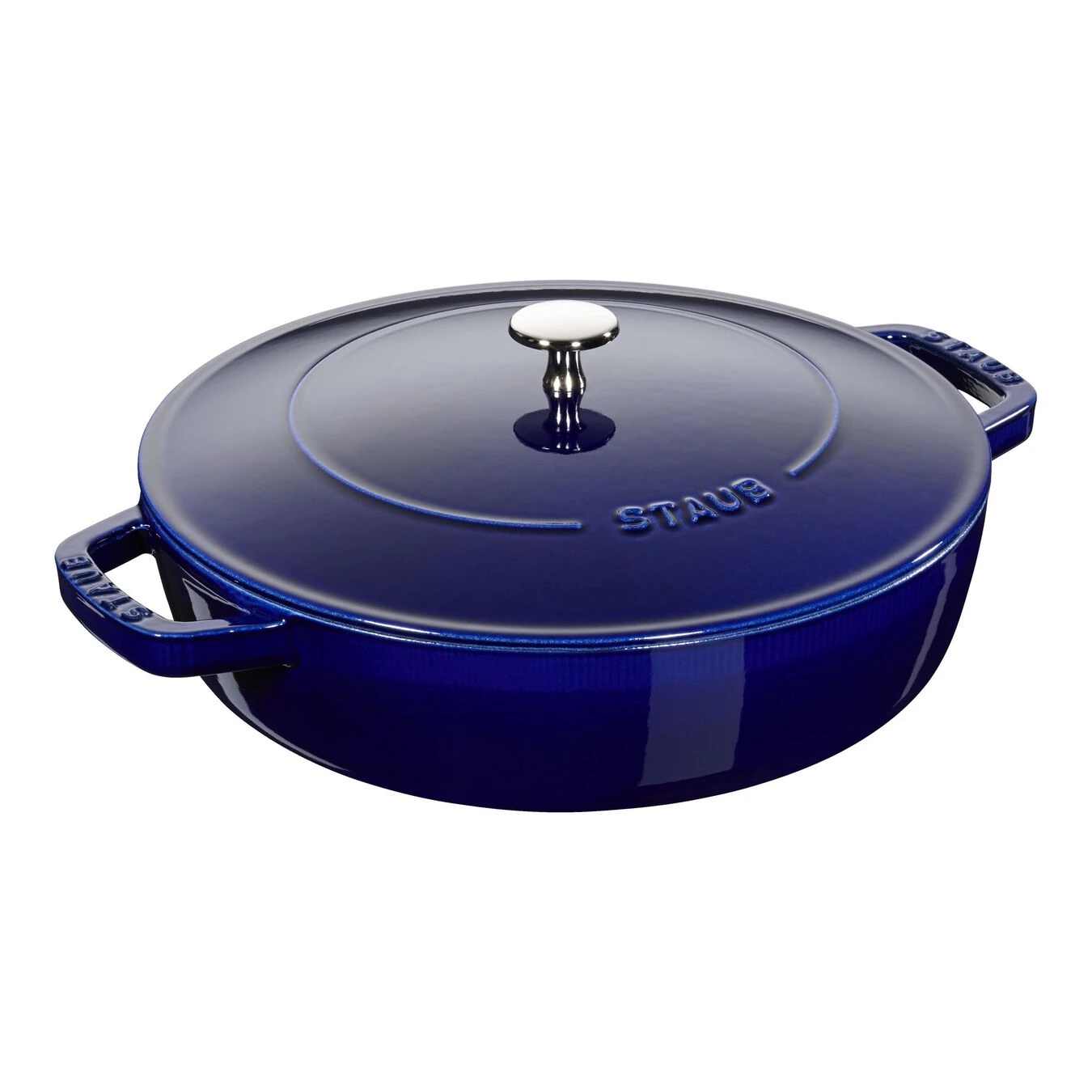 Staub Tegame Chistera Rotondo - 24 Cm, Blu Scuro 1 Staub Tegame Chistera Rotondo - 24 Cm, Blu Scuro