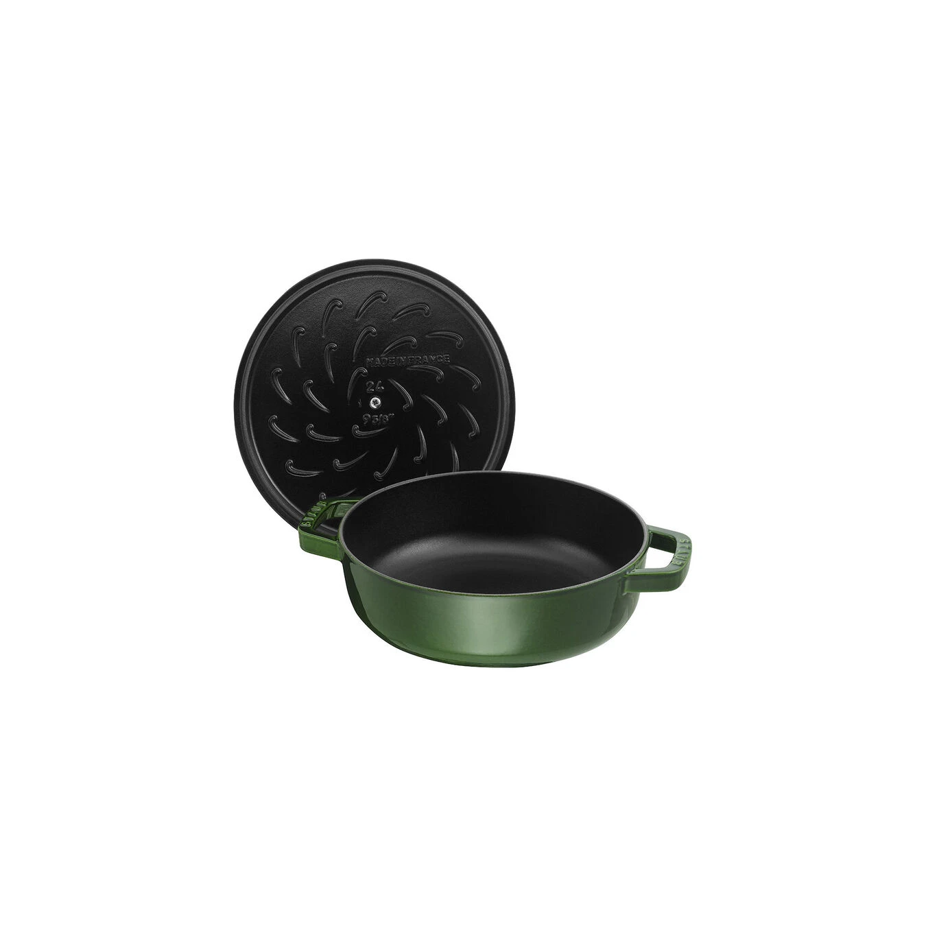 Staub Tegame Chistera Rotondo - 28 Cm, Basilico 2 Staub Tegame Chistera Rotondo - 28 Cm, Basilico - immagine 2