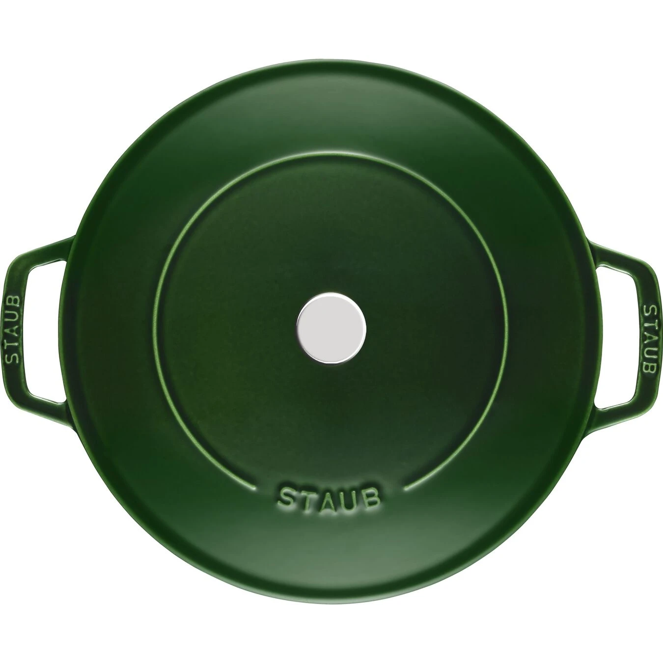 Staub Tegame Chistera Rotondo - 24 Cm, Basilico 2 Staub Tegame Chistera Rotondo - 24 Cm, Basilico - immagine 2