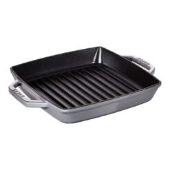 Staub Grill Quadrata - 23 X 23 Cm, Colore Grigio Grafite