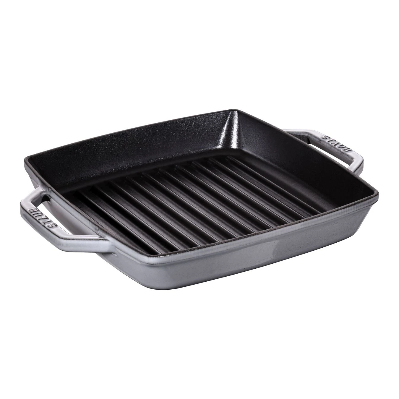 Staub Grill Quadrata - 23 X 23 Cm, Colore Grigio Grafite 1 Staub Grill Quadrata - 23 X 23 Cm, Colore Grigio Grafite