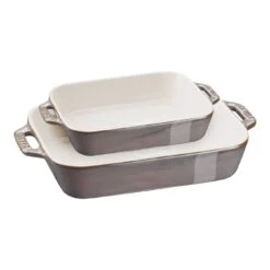 Staub Set Di Pirofile Rettangolare - 2-pz., Grigio Antico