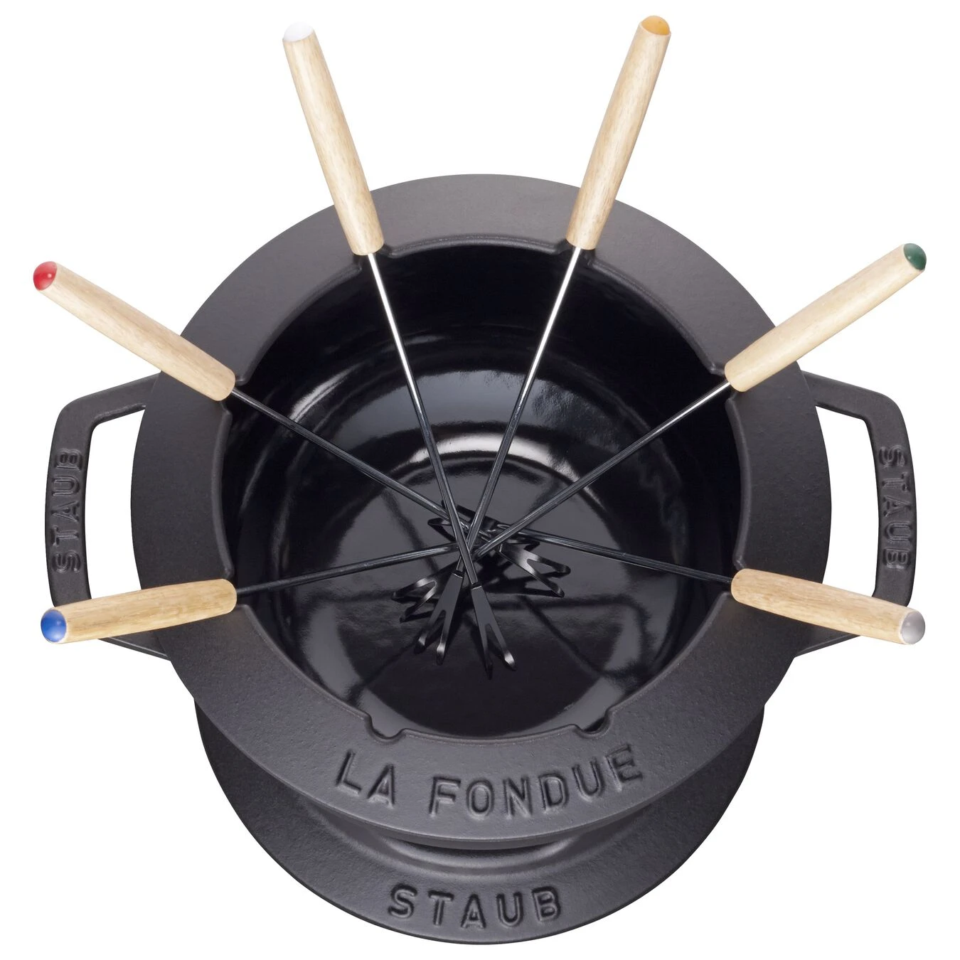 Staub Set Per Fonduta - 10-pz., Ghisa 3 Staub Set Per Fonduta - 10-pz., Ghisa - immagine 3