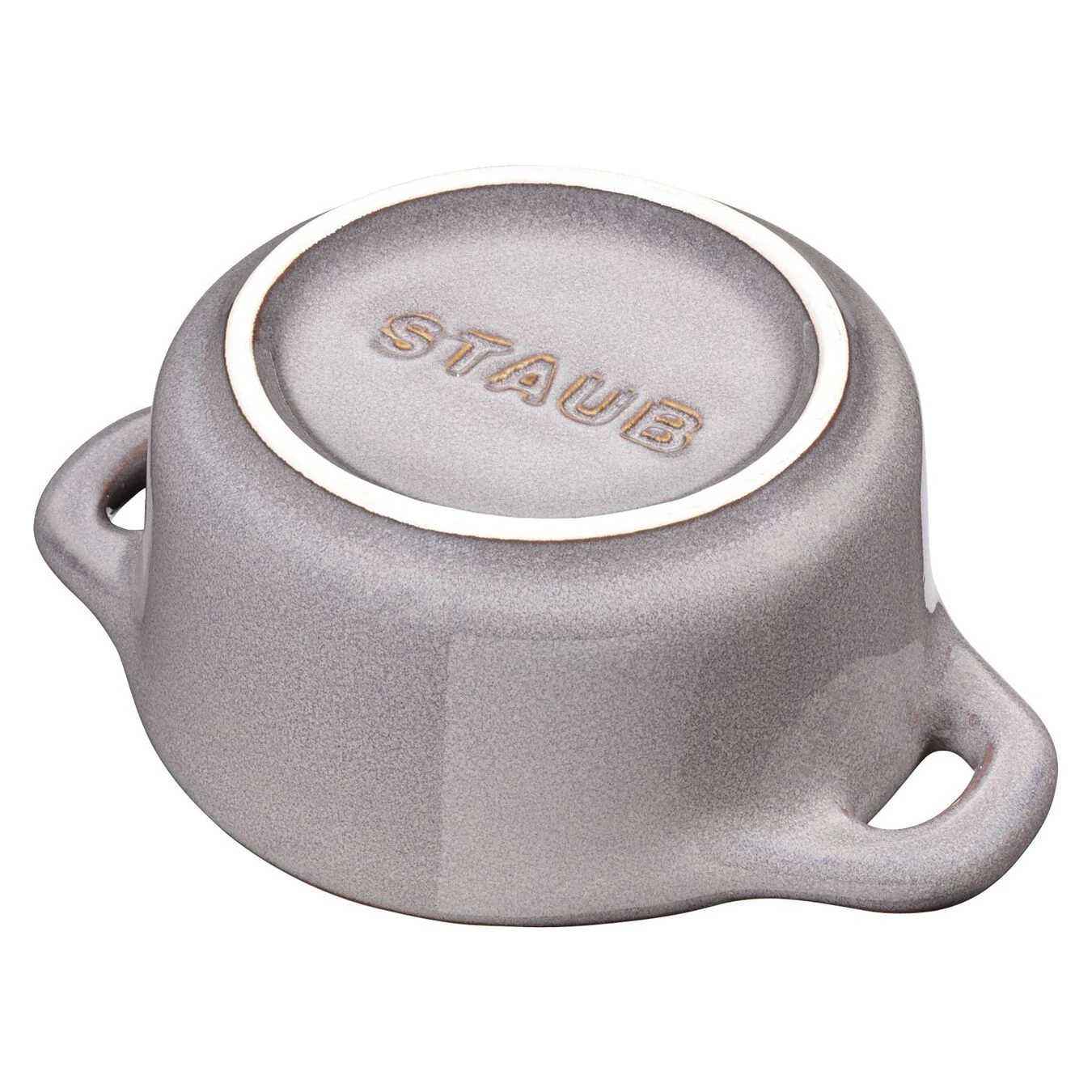 Staub Mini Cocotte Rotonda - 10 Cm, Grigio Antico 2 Staub Mini Cocotte Rotonda - 10 Cm, Grigio Antico - immagine 2
