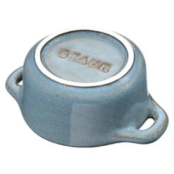 Staub Mini Cocotte Rotonda - 10 Cm, Turchese Antico 9 Staub Mini Cocotte Rotonda - 10 Cm, Turchese Antico -Staub Shop 40512 000 0 5