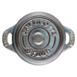 Staub Mini Cocotte Rotonda - 10 Cm, Turchese Antico 8 Staub Mini Cocotte Rotonda - 10 Cm, Turchese Antico -Staub Shop 40512 000 0 6