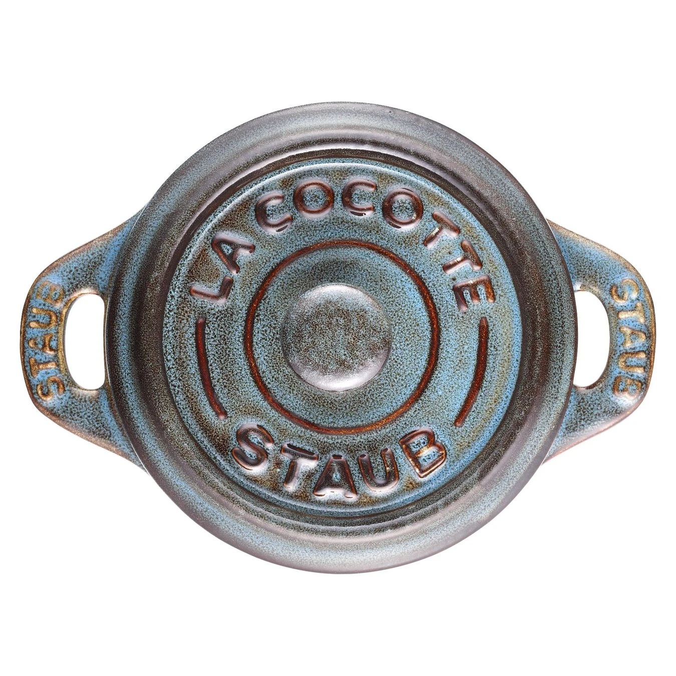 Staub Mini Cocotte Rotonda - 10 Cm, Turchese Antico 3 Staub Mini Cocotte Rotonda - 10 Cm, Turchese Antico - immagine 3