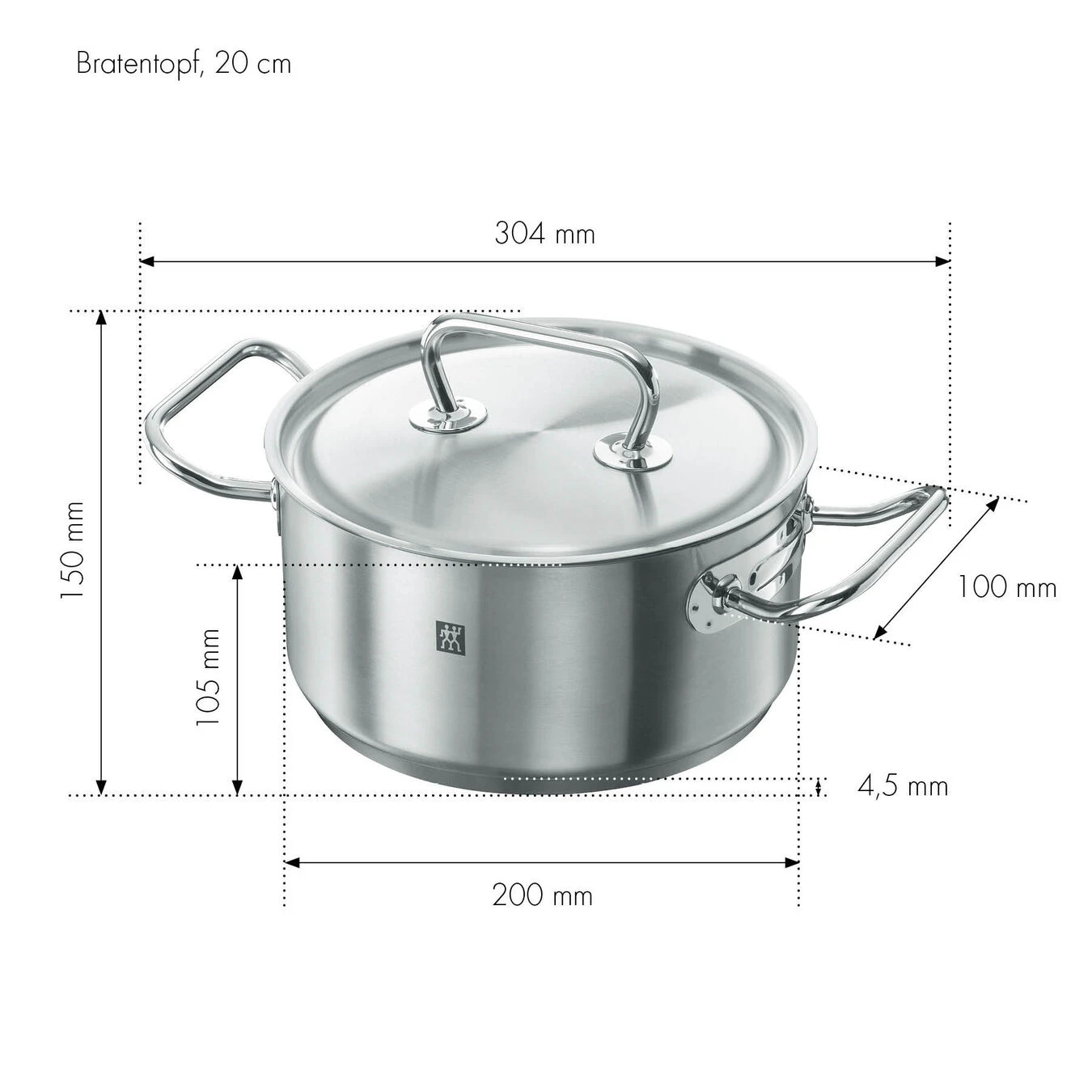 Zwilling Casseruola - 20 Cm, 18/10 Acciaio Inossidabile 4 Zwilling Casseruola - 20 Cm, 18/10 Acciaio Inossidabile - immagine 4