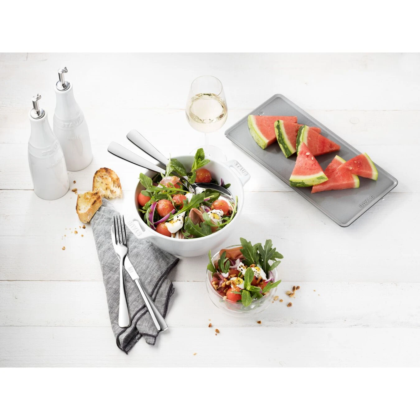 Staub Ciotola Rotonda - 18 Cm, Colore Bianco Puro 2 Staub Ciotola Rotonda - 18 Cm, Colore Bianco Puro - immagine 2