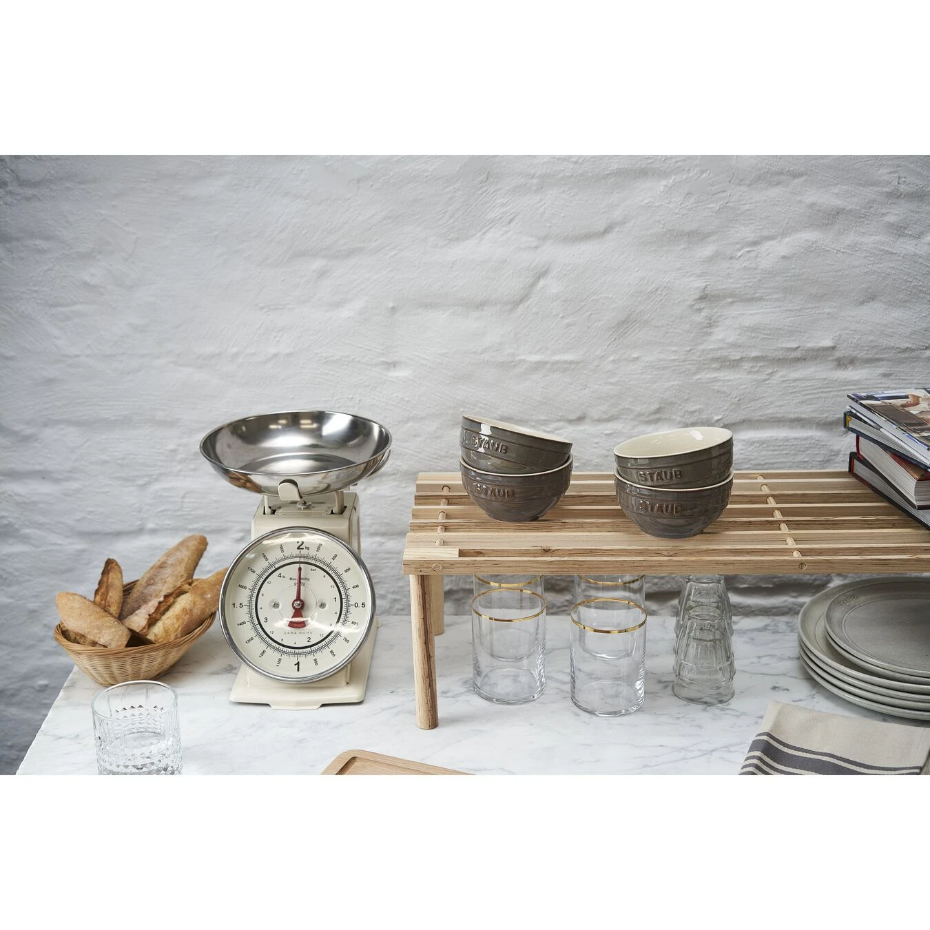 Staub Set Di Ciotole - 4-pz., Grigio Antico 2 Staub Set Di Ciotole - 4-pz., Grigio Antico - immagine 2