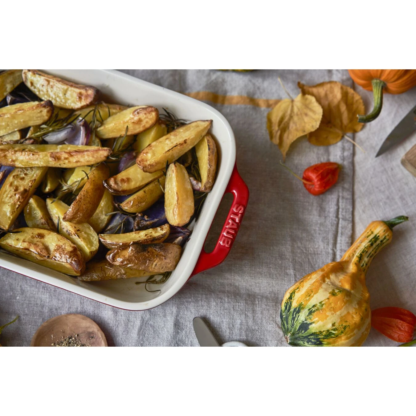 Staub Set Di Pirofile Rettangolare - 2-pz., Ciliegia 4 Staub Set Di Pirofile Rettangolare - 2-pz., Ciliegia - immagine 4