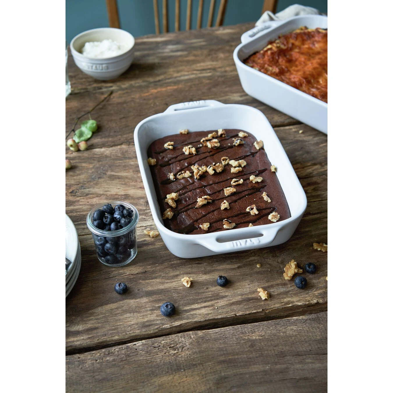 Staub Pirofila Rettangolare - 27 X 20 Cm, Colore Bianco Puro 4 Staub Pirofila Rettangolare - 27 X 20 Cm, Colore Bianco Puro - immagine 4