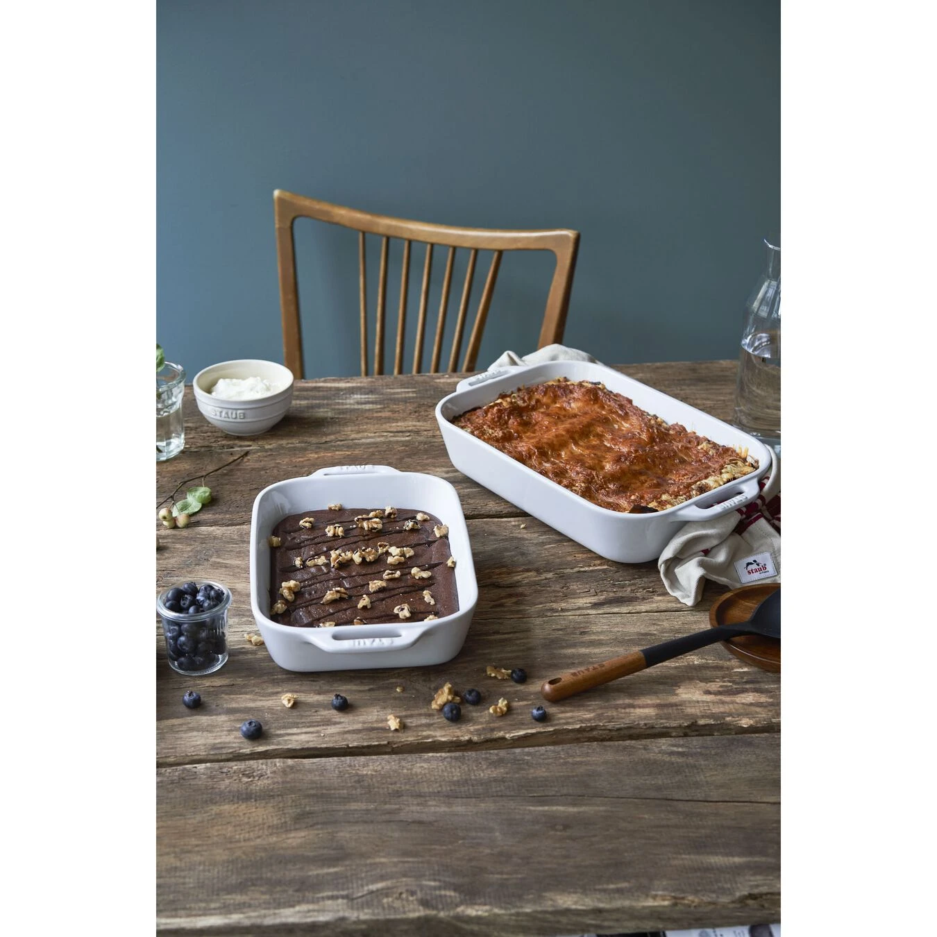 Staub Pirofila Rettangolare - 34 X 24 Cm, Colore Bianco Puro 4 Staub Pirofila Rettangolare - 34 X 24 Cm, Colore Bianco Puro - immagine 4