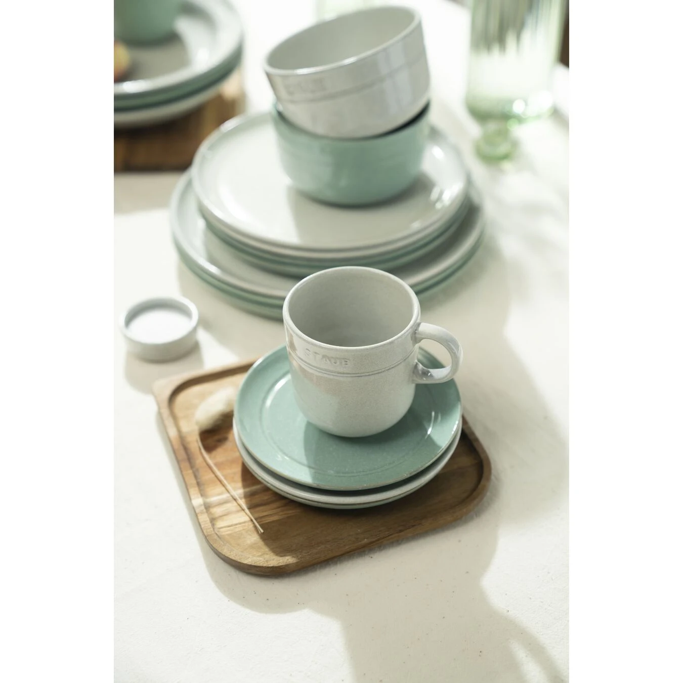 Staub Piatto Piano Rotondo - 15 Cm, Salvia 4 Staub Piatto Piano Rotondo - 15 Cm, Salvia - immagine 4