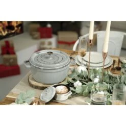 Staub Cocotte Rotonda - 22 Cm, Colore Grigio Grafite -Staub Shop 750047423