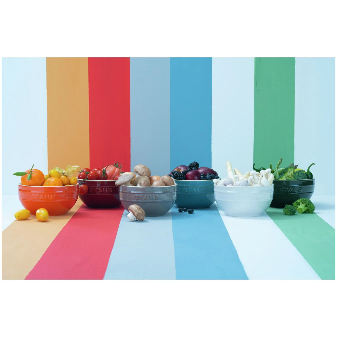 Staub Set Di Ciotole Arcobaleno - 6-pz., Colori Misti 4 Staub Set Di Ciotole Arcobaleno - 6-pz., Colori Misti - immagine 4