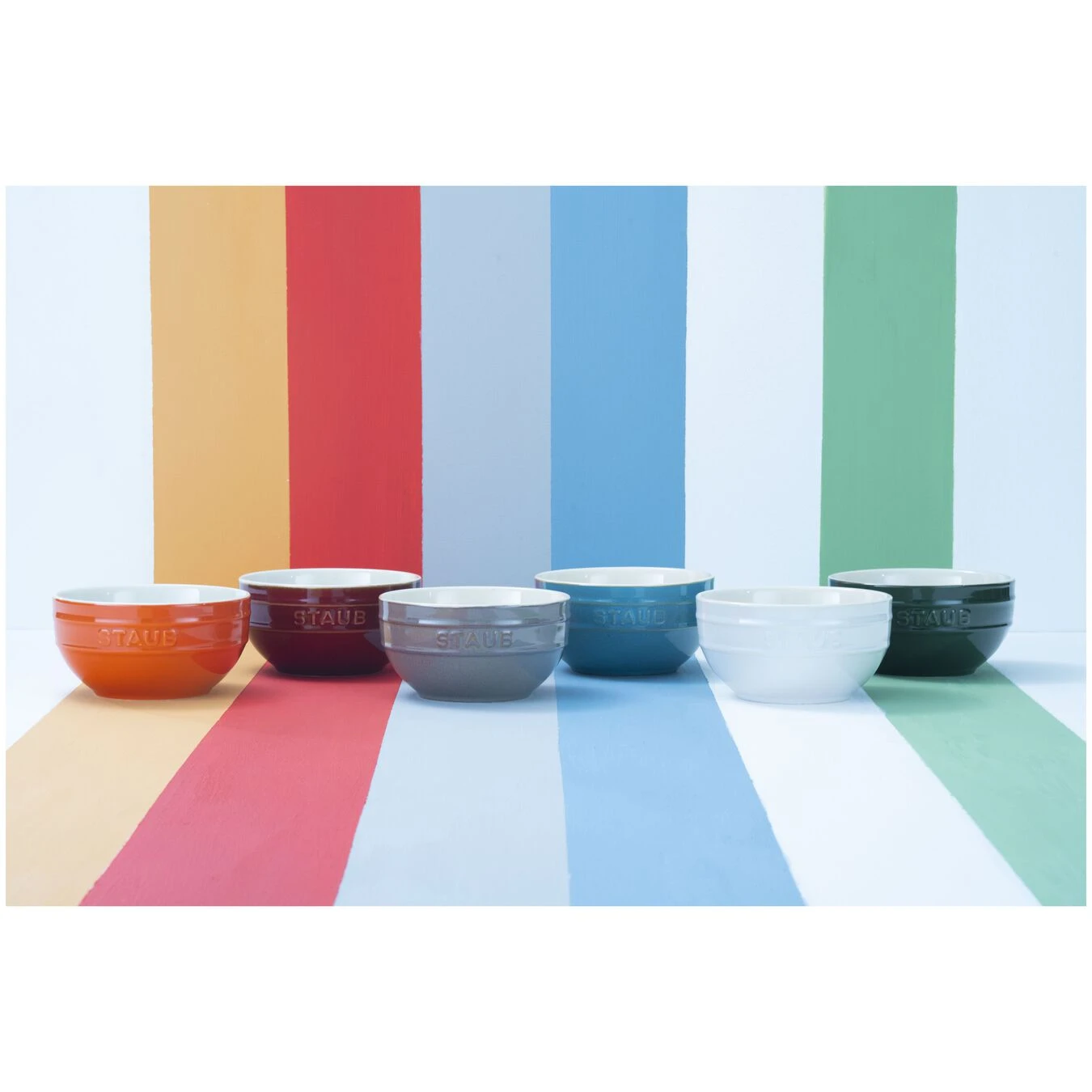 Staub Set Di Ciotole Arcobaleno - 6-pz., Colori Misti 2 Staub Set Di Ciotole Arcobaleno - 6-pz., Colori Misti - immagine 2