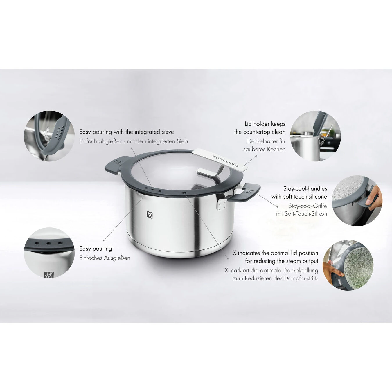 Zwilling Casseruola Con Manico - 16 Cm, Acciaio Inox 6 Zwilling Casseruola Con Manico - 16 Cm, Acciaio Inox - immagine 6